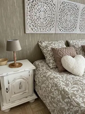 Un ou plusieurs lits dans un hébergement de l'établissement Appartement Un moment d’ÉVAsion