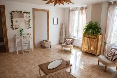 Coin salon dans l'établissement Appartement Un moment d’ÉVAsion