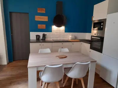 Cuisine ou kitchenette dans l'établissement Appartement Atypique