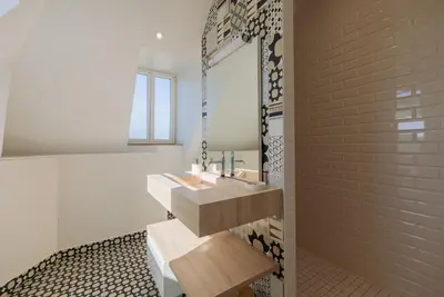 Salle de bains dans l'établissement Villa Lenoir