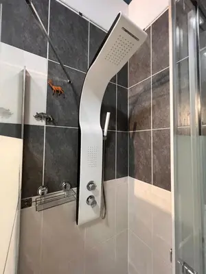 Salle de bains dans l'établissement Domaine des anges