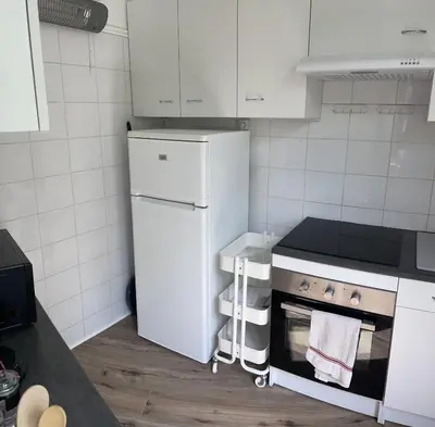 Cuisine ou kitchenette dans l'établissement Le tanneur