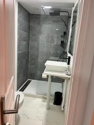 Salle de bains dans l'établissement Appartement Centre-ville