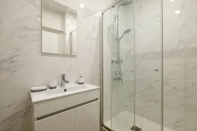 Salle de bains dans l'établissement Villa Forestière Studio Le Châtaignier